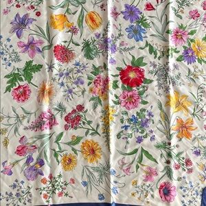 Floral Silk Scarf Signature by Echo